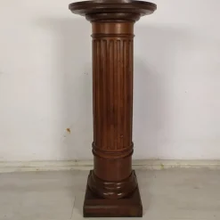 Pamono Vintage Brown Walnut Column