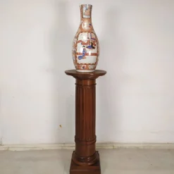 Pamono Vintage Brown Walnut Column