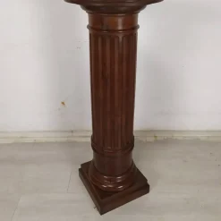 Pamono Vintage Brown Walnut Column
