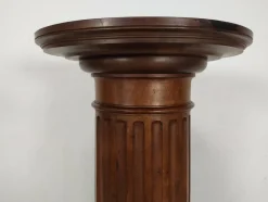 Pamono Vintage Brown Walnut Column