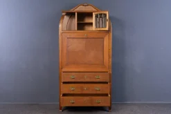 Pamono Vintage Brown Wood Secretary><noscript><img width=