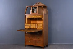 Pamono Vintage Brown Wood Secretary><noscript><img width=