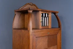 Pamono Vintage Brown Wood Secretary><noscript><img width=
