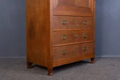 Pamono Vintage Brown Wood Secretary><noscript><img width=