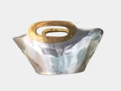 Pamono Vintage Brutalist Aluminium and Brass Bowl by David Marshall, 1980s> Bowls