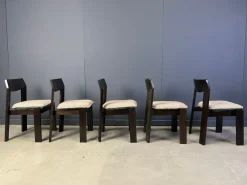 Pamono Vintage Brutalist Dining Chairs, 1970s, Set of 5><noscript><img width=