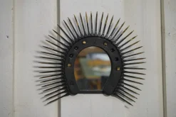 Best Pamono Vintage Brutalist Horseshoe Mirror, 1960s