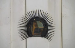 Best Pamono Vintage Brutalist Horseshoe Mirror, 1960s