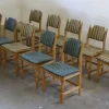 Pamono Vintage Brutalist Oak Dining Chairs by Henning Kjærnulf, 1960s, Set of 4> Side Chairs & Dining Chairs