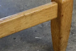 Pamono Vintage Brutalist Oak Dining Chairs by Henning Kjærnulf, 1960s, Set of 4><noscript><img width=