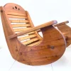 Hot Pamono Vintage Brutalist Rocking Chair in Pine by Wasa, 1970s