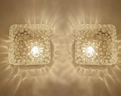 Pamono Vintage Bubble Glass Sconces from Erco, 1960s, Set of 2><noscript><img width=