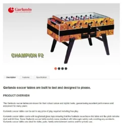 Pamono Vintage Burr Walnut Garlando Champion F2 Football / Foosball Table Order> Game Tables