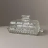 Pamono Vintage Butter Dish in Glass, 1940s