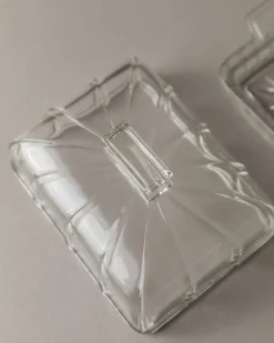 Pamono Vintage Butter Dish in Glass, 1940s