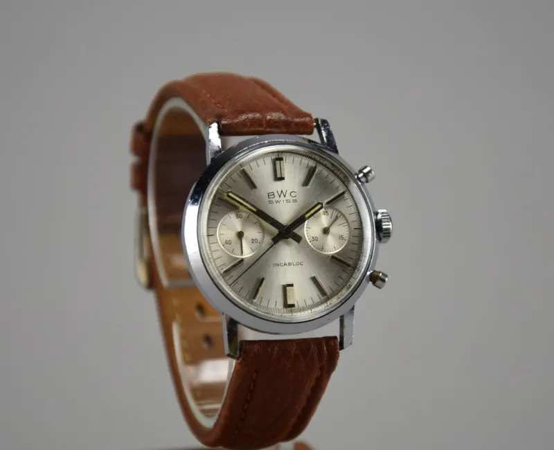 Discount Pamono Vintage BWC Swiss Made Chronograph, 1960