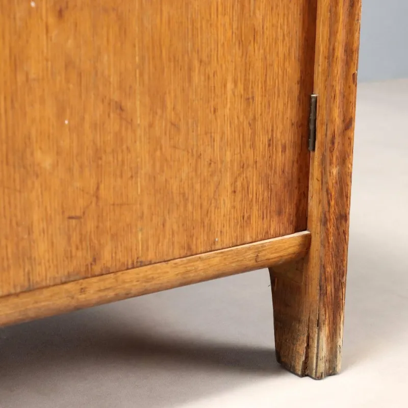 Pamono Vintage Cabinet in Oak Veneer, Italy, 1950s-1960s> Sideboards & Buffets