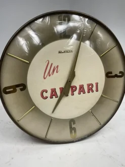 New Pamono Vintage Campari Clock, 1950s