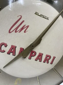 New Pamono Vintage Campari Clock, 1950s