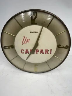New Pamono Vintage Campari Clock, 1950s