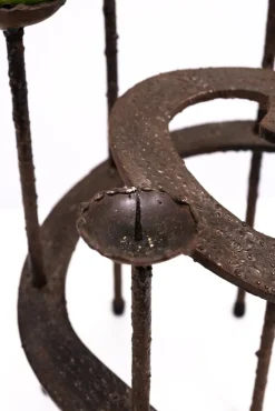 Hot Pamono Vintage Candleholder in Wrought Iron, 1970s