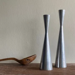 Pamono Vintage Candleholders by Erika Pekkari, 1990, Set of 2> Candleholders
