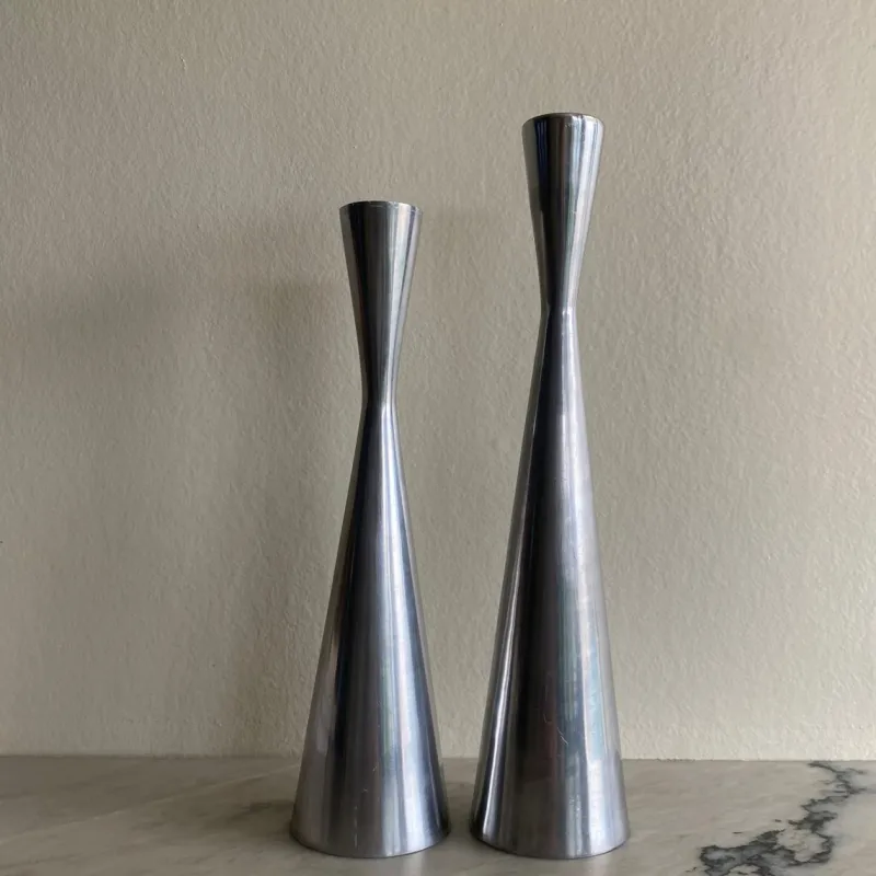 Pamono Vintage Candleholders by Erika Pekkari, 1990, Set of 2> Candleholders