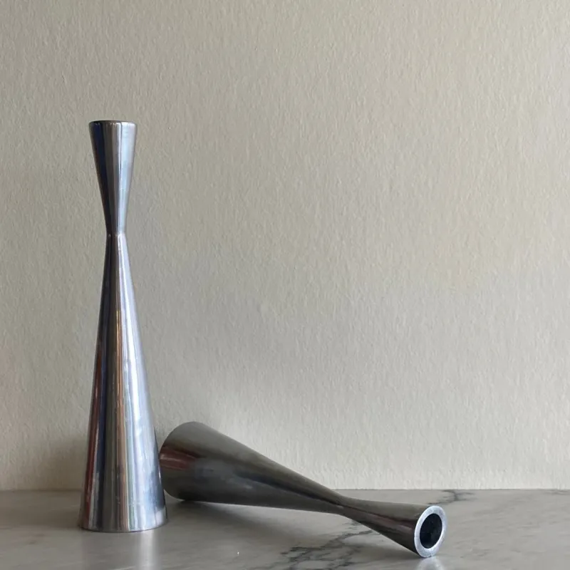 Pamono Vintage Candleholders by Erika Pekkari, 1990, Set of 2> Candleholders