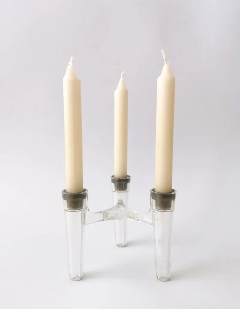 Pamono Vintage Candlesticks Hommage to Ceasar Stoffi & Fritz Nagel by by Koziol for Bmf, Set of 7> Candleholders