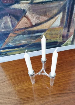 Pamono Vintage Candlesticks Hommage to Ceasar Stoffi & Fritz Nagel by by Koziol for Bmf, Set of 7><noscript><img width=
