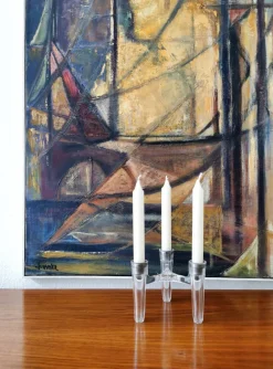Pamono Vintage Candlesticks Hommage to Ceasar Stoffi & Fritz Nagel by by Koziol for Bmf, Set of 7><noscript><img width=