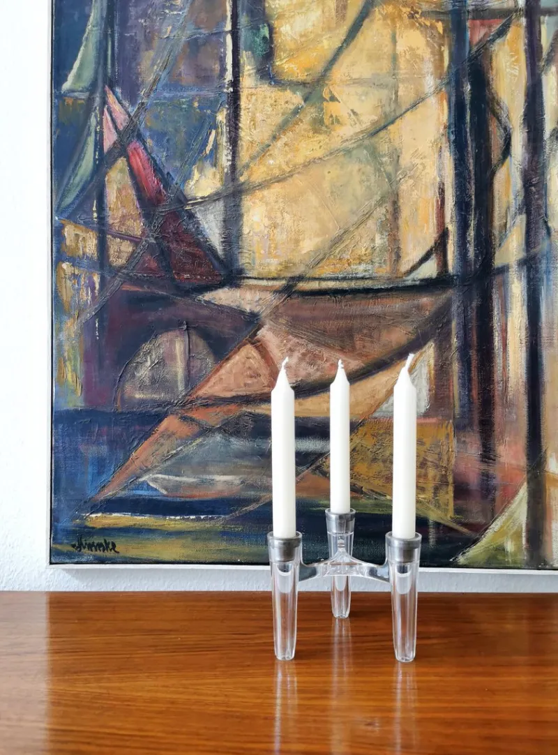 Pamono Vintage Candlesticks Hommage to Ceasar Stoffi & Fritz Nagel by by Koziol for Bmf, Set of 7> Candleholders