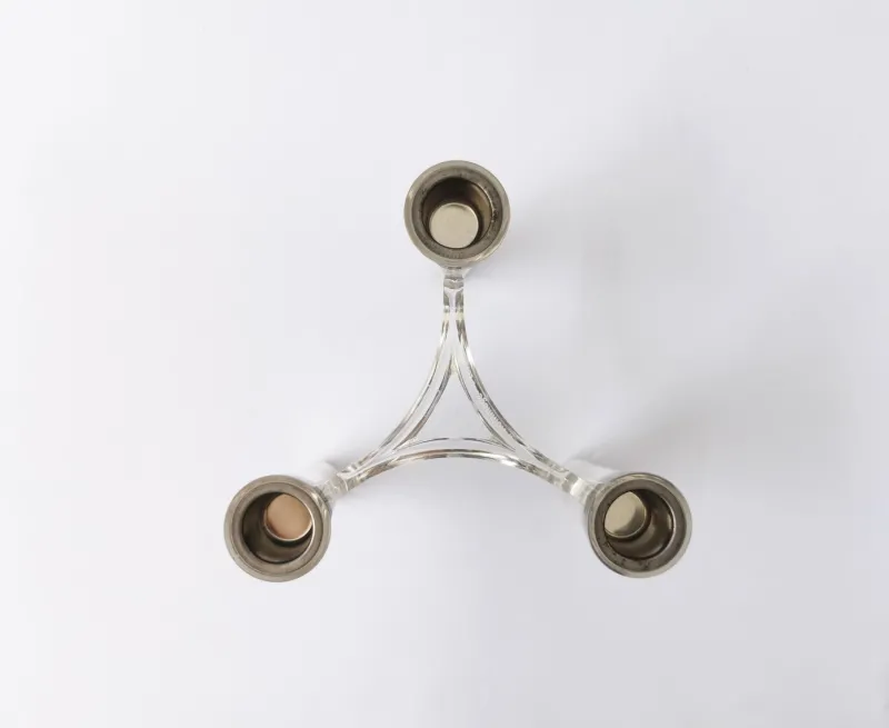 Pamono Vintage Candlesticks Hommage to Ceasar Stoffi & Fritz Nagel by by Koziol for Bmf, Set of 7> Candleholders