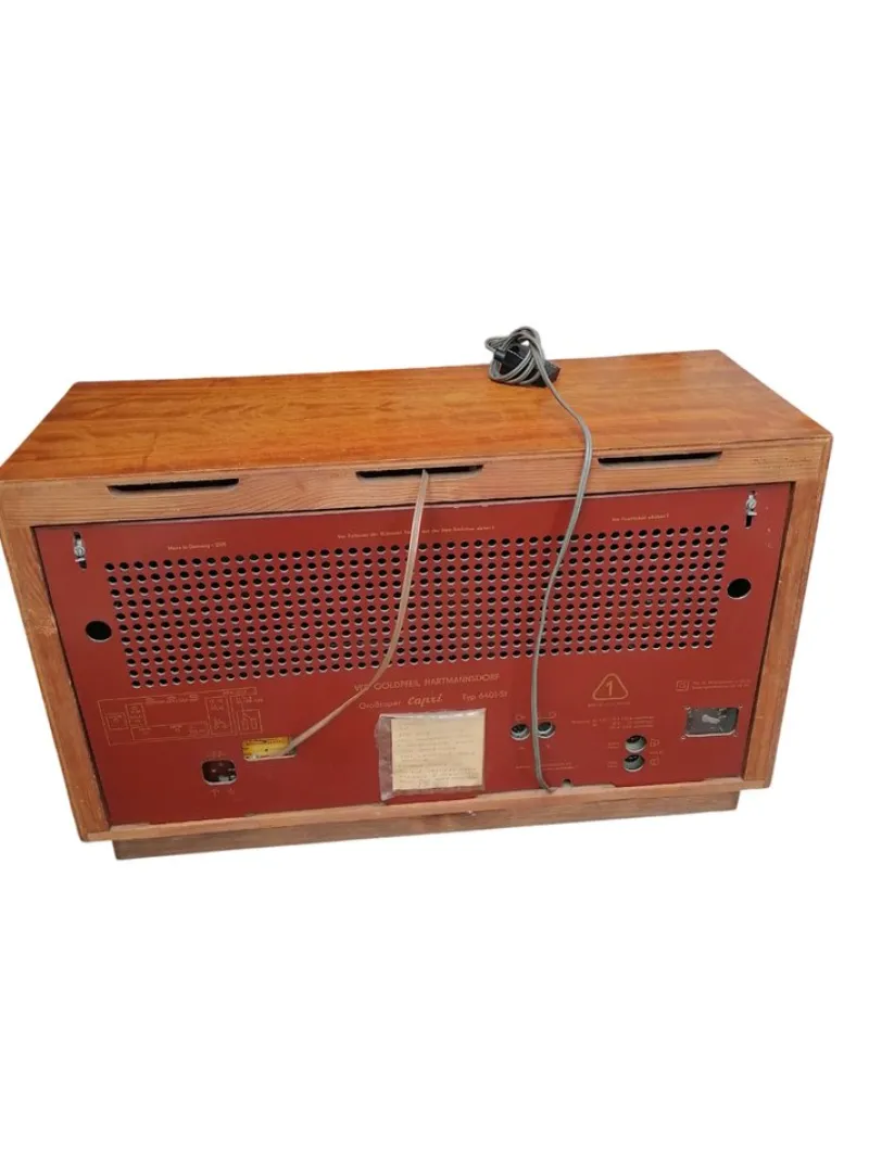 New Pamono Vintage Capri Model Valve Radio, 1950s