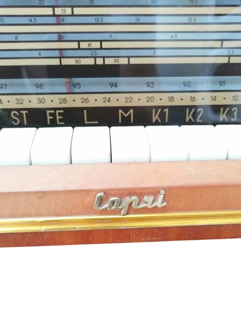 New Pamono Vintage Capri Model Valve Radio, 1950s
