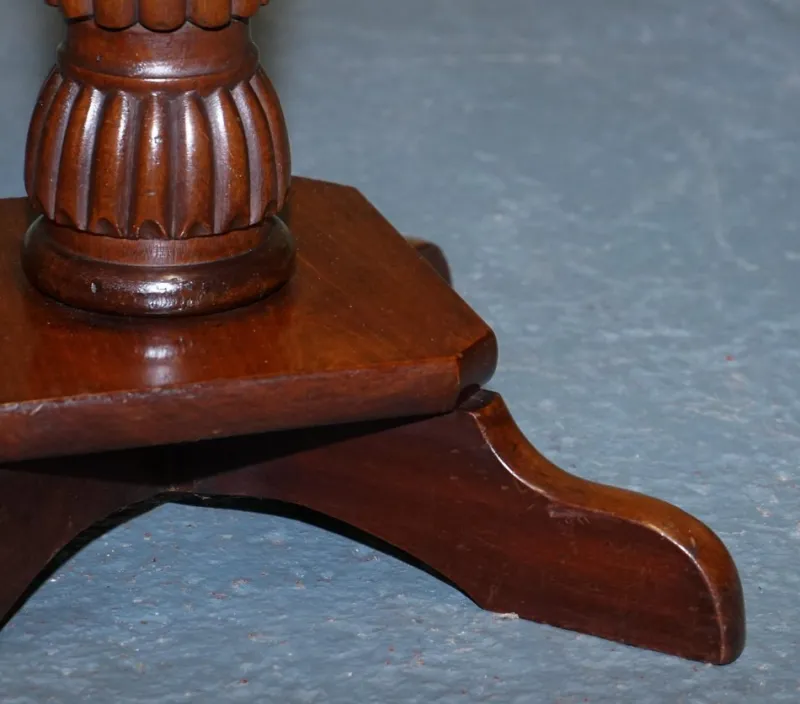 Pamono Vintage Carved Hardwood Barley Twist Pedestal Stand> Pedestals And Columns