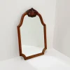 Pamono Vintage Carved Wood Framed Wall Mirror with Beveled Glass, 1930s> Mirrors