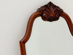 Pamono Vintage Carved Wood Framed Wall Mirror with Beveled Glass, 1930s><noscript><img width=