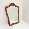 Pamono Vintage Carved Wood Framed Wall Mirror, 1930s> Mirrors