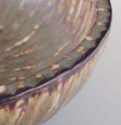 Pamono Vintage Ceramic Bowl in Birch Tree Glaze by Gunnar Nylund for Rörstrand><noscript><img width=