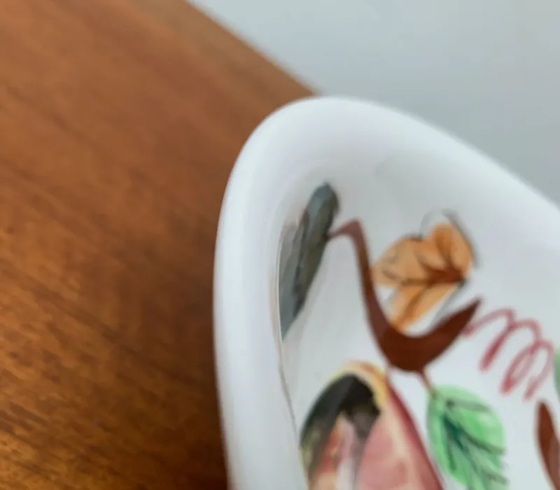 Sale Pamono Vintage Ceramic Bowl with Handpainted Floral Decor from S.S. Crown, Japan