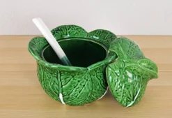 Sale Pamono Vintage Ceramic Cabbage Tureen Bowl from Bordallo Pinheiro, Portugal, 1960s