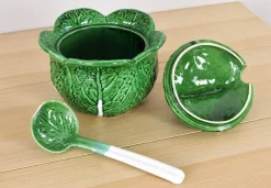 Sale Pamono Vintage Ceramic Cabbage Tureen Bowl from Bordallo Pinheiro, Portugal, 1960s