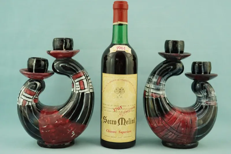 Pamono Vintage Ceramic Candleholders by Coronetti Cunardo, 1950s, Set of 2> Candleholders