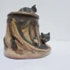 Discount Pamono Vintage Ceramic Cat and Mouse Mustard Pot by Denbac, 1930s