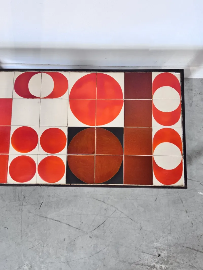 Pamono Vintage Ceramic Coffee Table by Roger Capron, 1960s