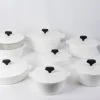 Pamono Vintage Ceramic Fire Resistant Pans from Pyroflam de Luxe, Set of 8> Dinnerware Accessories