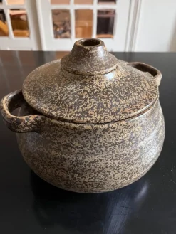 Pamono Vintage Ceramic Soup Tureen & Bowl from les potiers de l'abbaye, Set of 2> Dinnerware Accessories