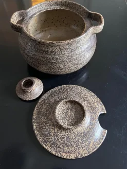 Pamono Vintage Ceramic Soup Tureen & Bowl from les potiers de l'abbaye, Set of 2><noscript><img width=