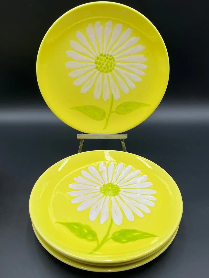 Pamono Vintage Ceramic Tableware Set by Ernestine Salerno, Italy, 1950s, Set of 13> Dinner Plates & Bowls